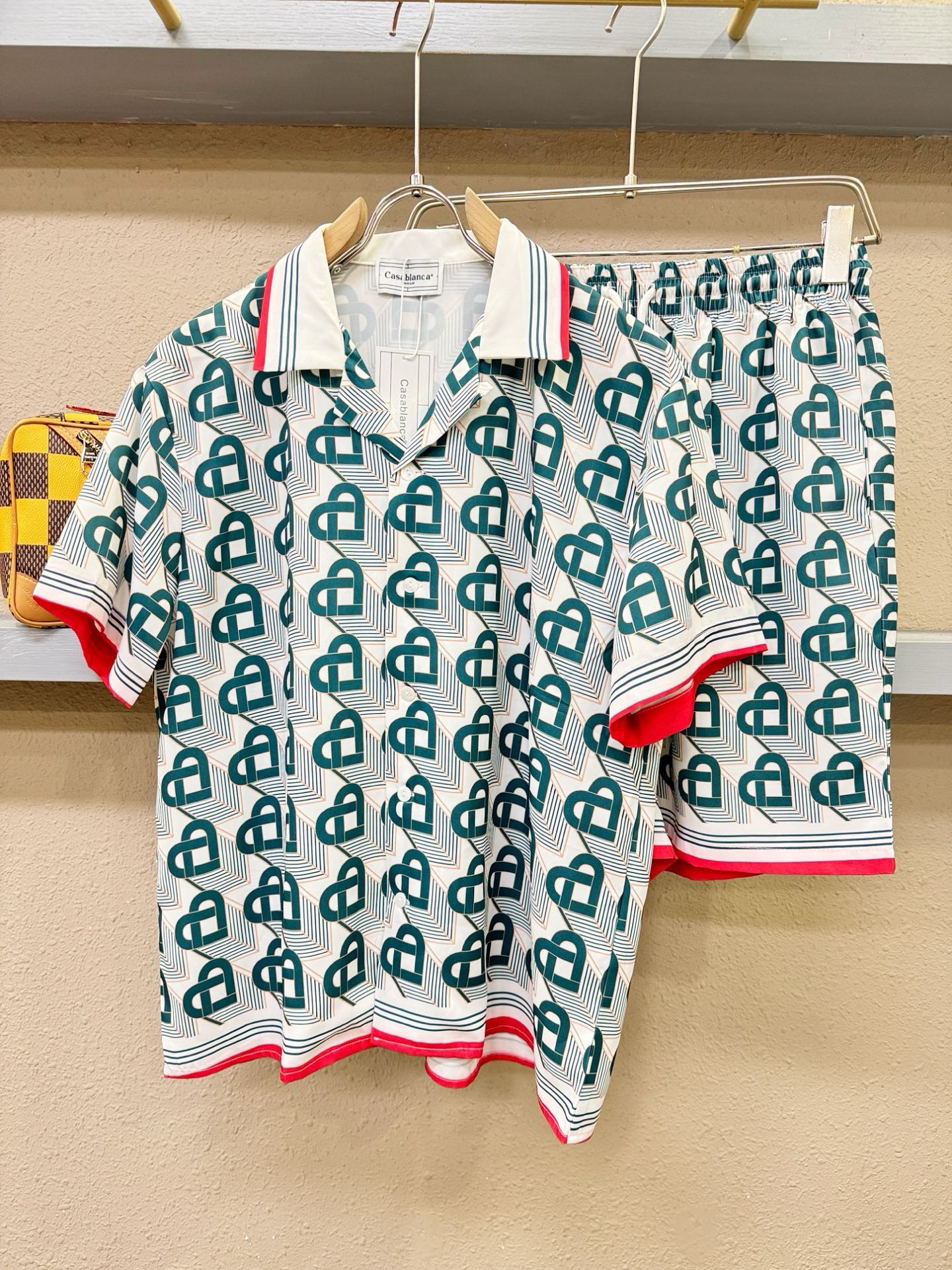高定款(真丝面料升级 ) Casablanca 最大可穿250斤‼️新款真丝套装，男女同款家居服套装，定