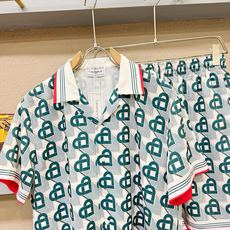 高定款(真丝面料升级 ) Casablanca 最大可穿250斤‼️新款真丝套装,男女同款家居服套装,定 高定款(真丝面料升级 ) Casablanca 最大可穿250斤‼️新款真丝套装,男女同款家居服套装,定