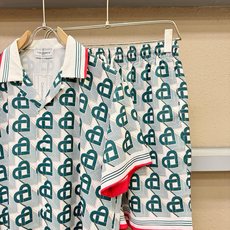 高定款(真丝面料升级 ) Casablanca 最大可穿250斤‼️新款真丝套装,男女同款家居服套装,定 高定款(真丝面料升级 ) Casablanca 最大可穿250斤‼️新款真丝套装,男女同款家居服套装,定