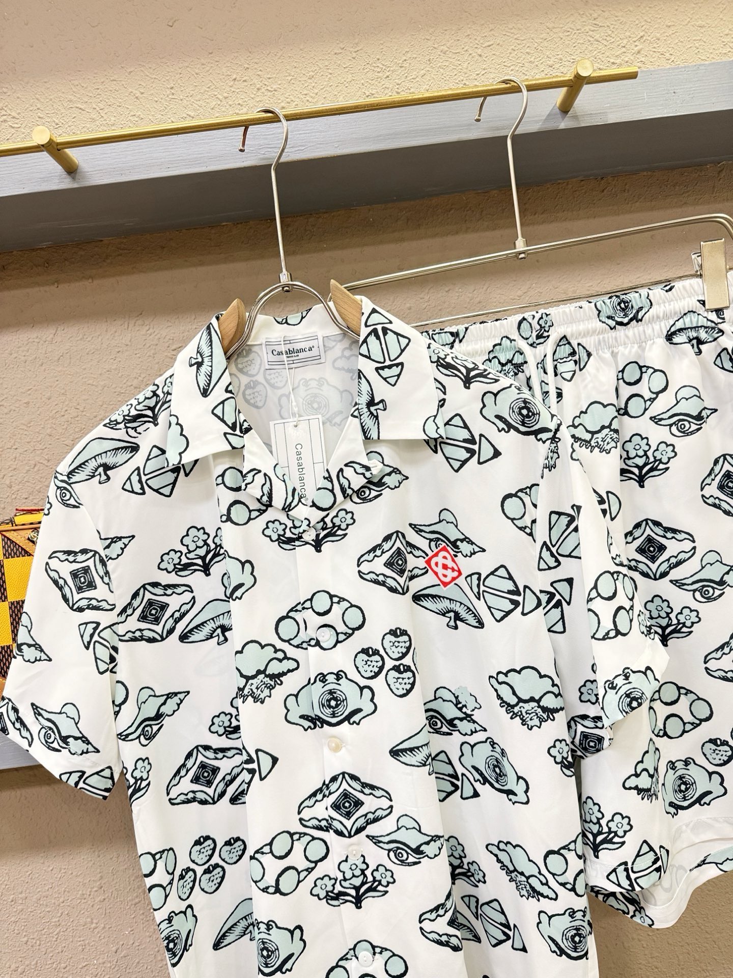 高定款(真丝面料升级 ) Casablanca 最大可穿250斤‼️新款真丝套装，男女同款家居服套装，定