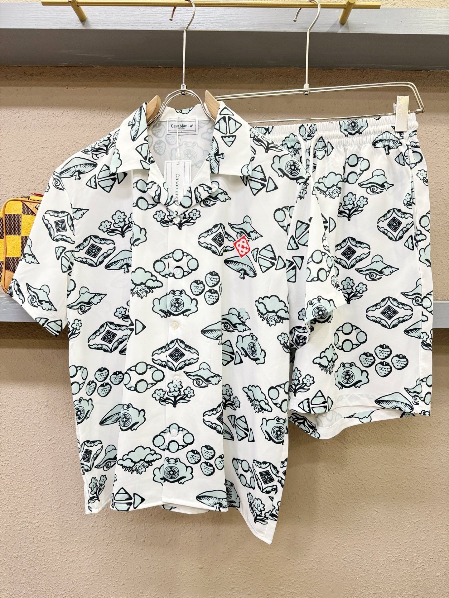 高定款(真丝面料升级 ) Casablanca 最大可穿250斤‼️新款真丝套装，男女同款家居服套装，定