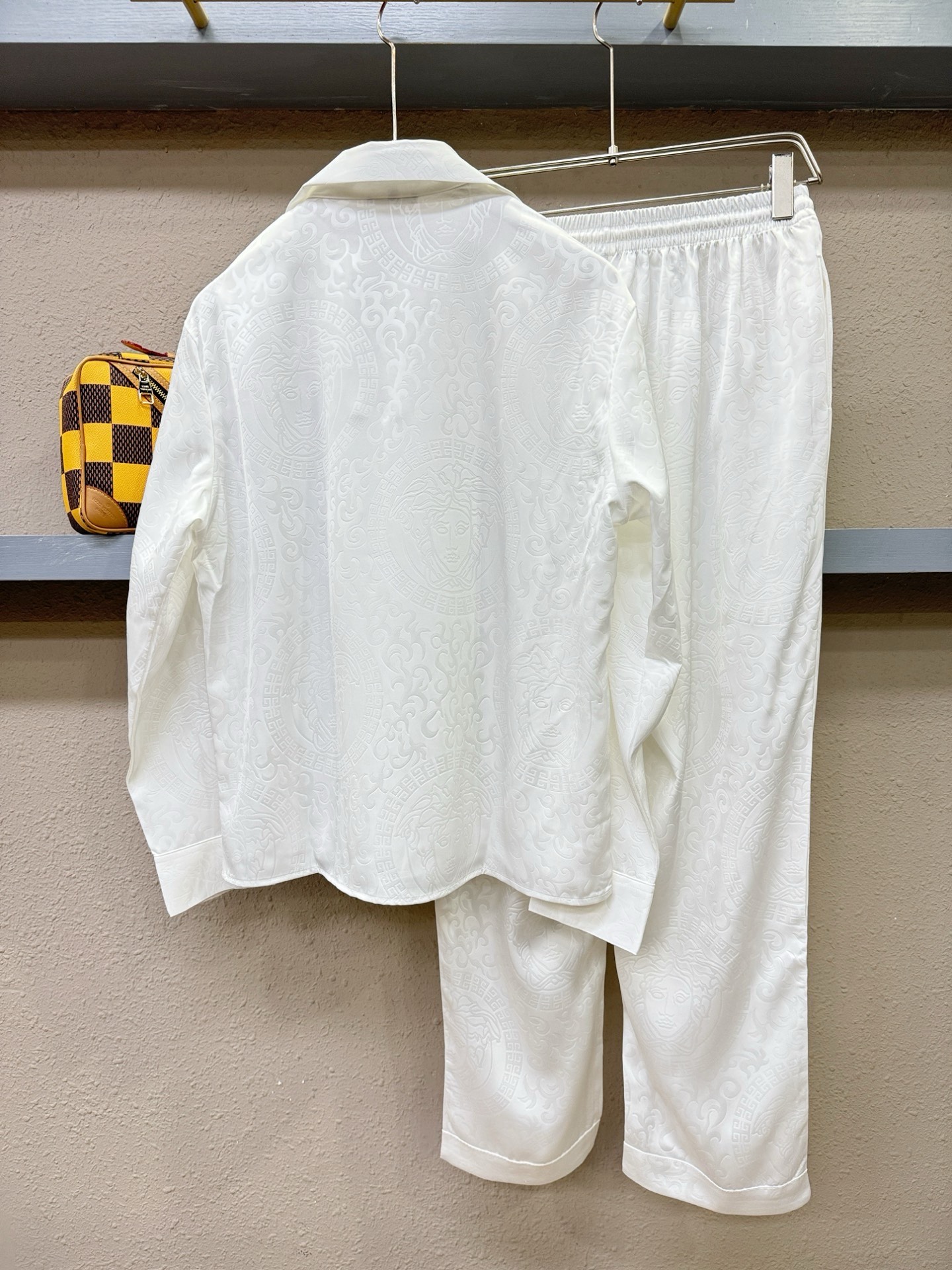高定款(真丝面料升级 )最大可穿250斤 Versace 范思哲新款真丝套装，男女同款家居服套装，定制真