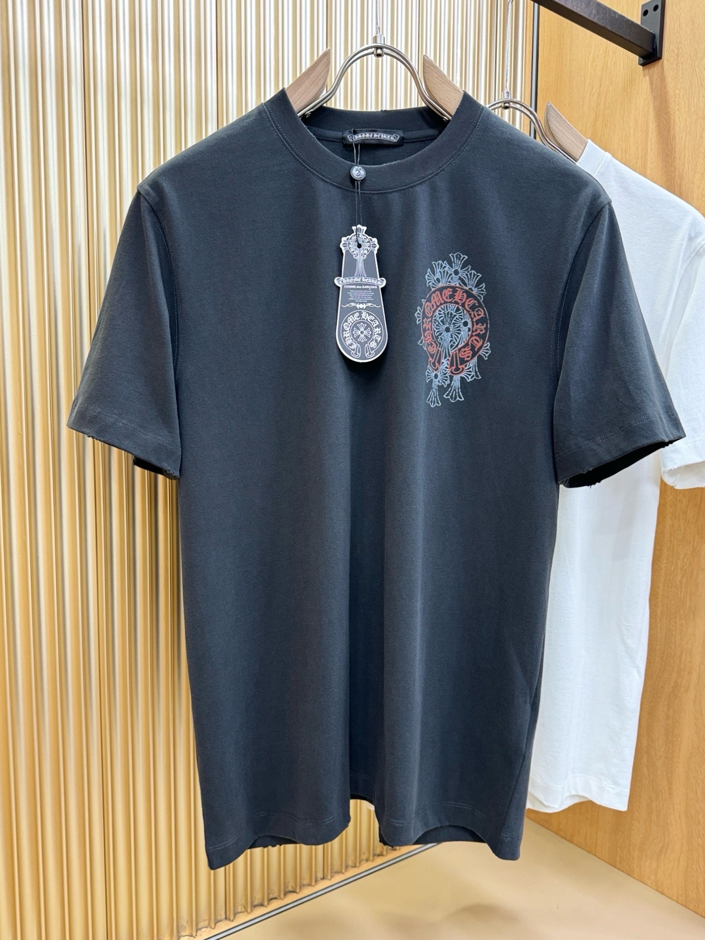 (最大可穿240斤) CHROME HEARTS 克罗心 2026春夏新款短袖T恤！走秀图案时尚休闲短袖