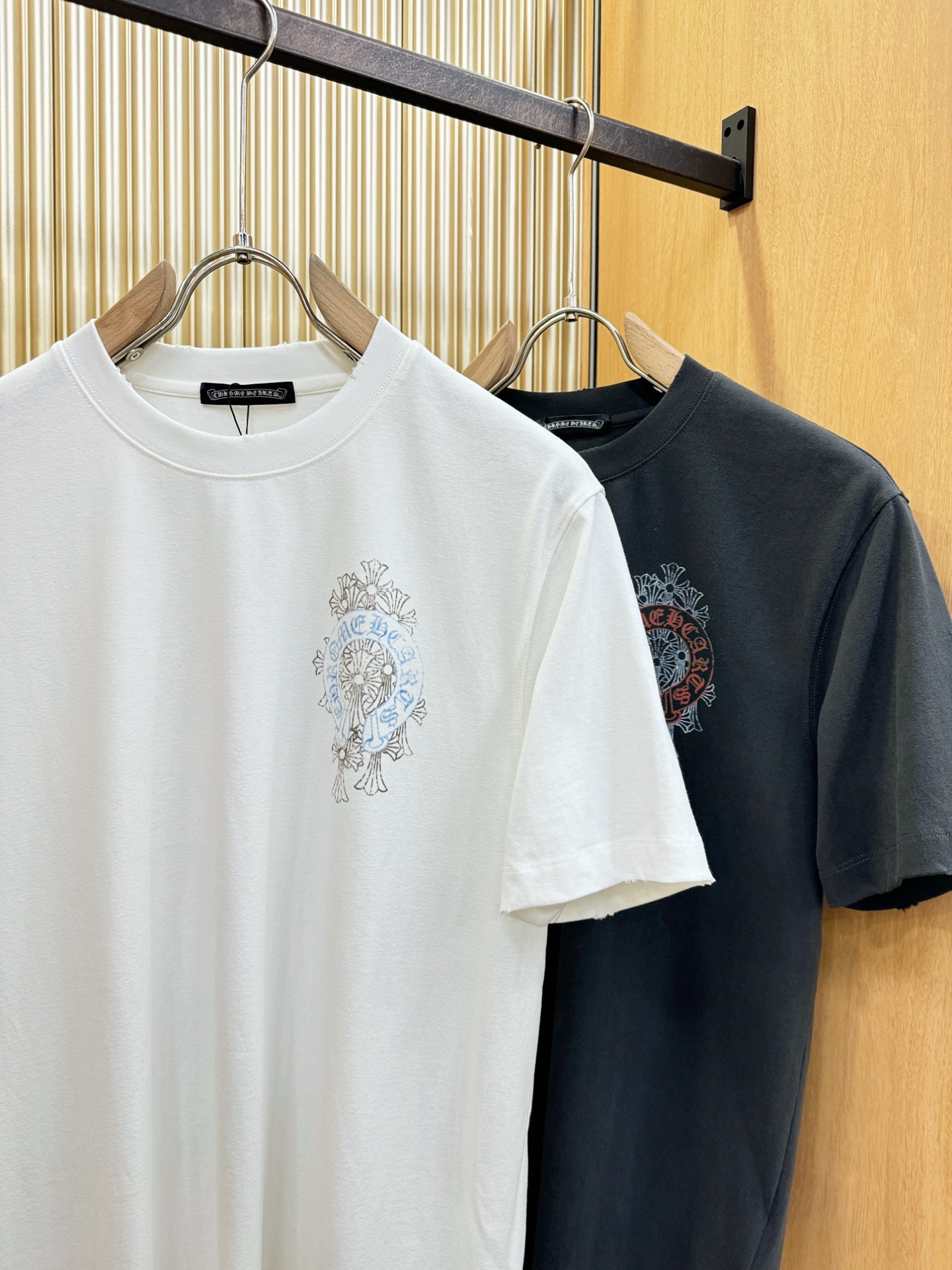 (最大可穿240斤) CHROME HEARTS 克罗心 2026春夏新款短袖T恤！走秀图案时尚休闲短袖