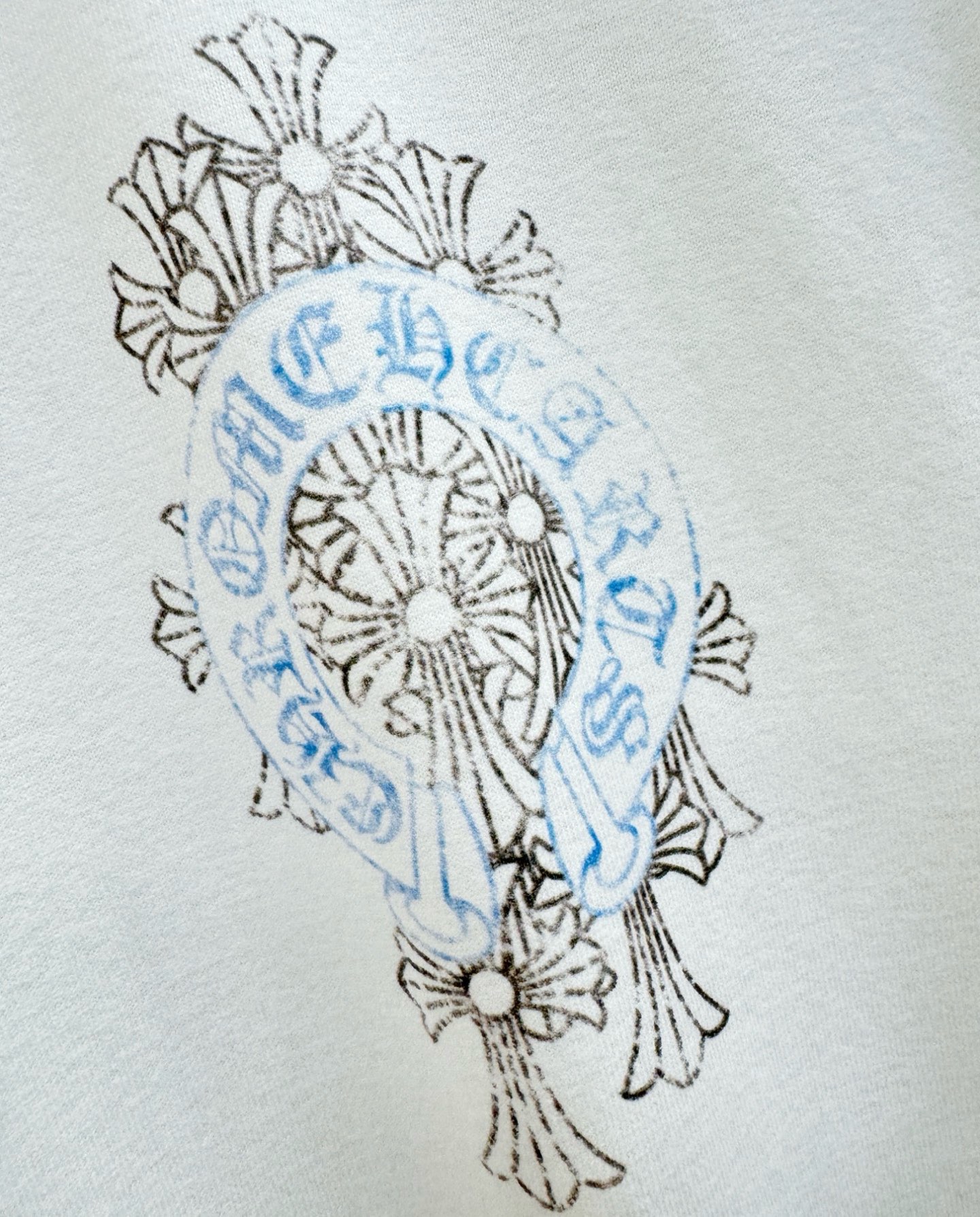 (最大可穿240斤) CHROME HEARTS 克罗心 2026春夏新款短袖T恤！走秀图案时尚休闲短袖