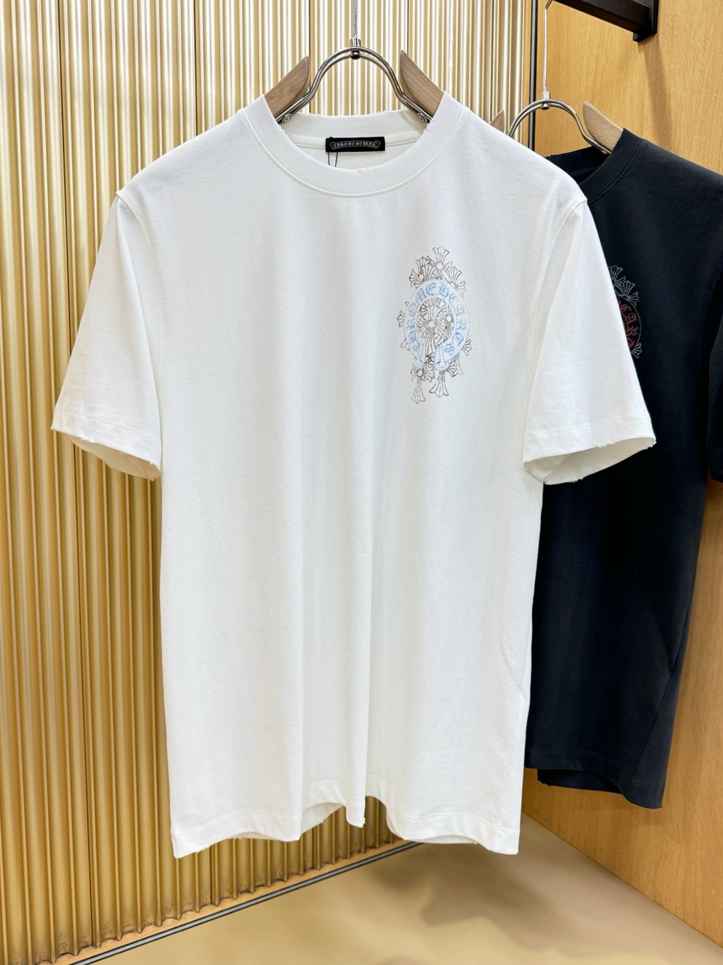 (最大可穿240斤) CHROME HEARTS 克罗心 2026春夏新款短袖T恤！走秀图案时尚休闲短袖