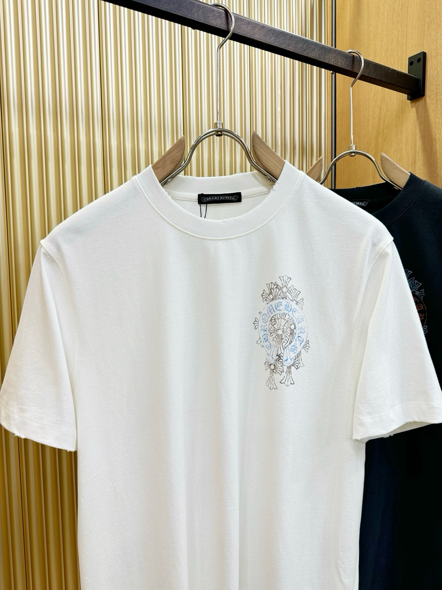 (最大可穿240斤) CHROME HEARTS 克罗心 2026春夏新款短袖T恤！走秀图案时尚休闲短袖