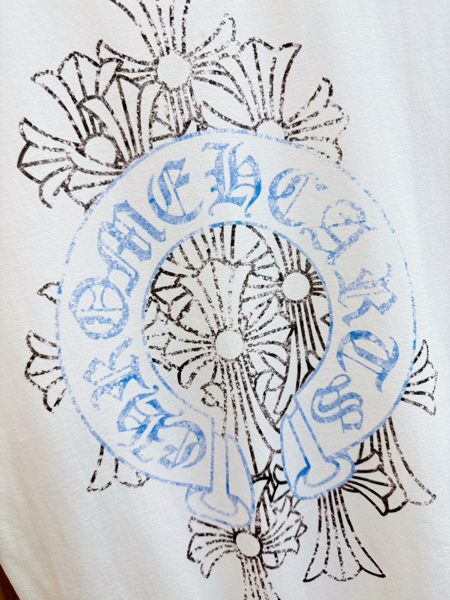 (最大可穿240斤) CHROME HEARTS 克罗心 2026春夏新款短袖T恤！走秀图案时尚休闲短袖