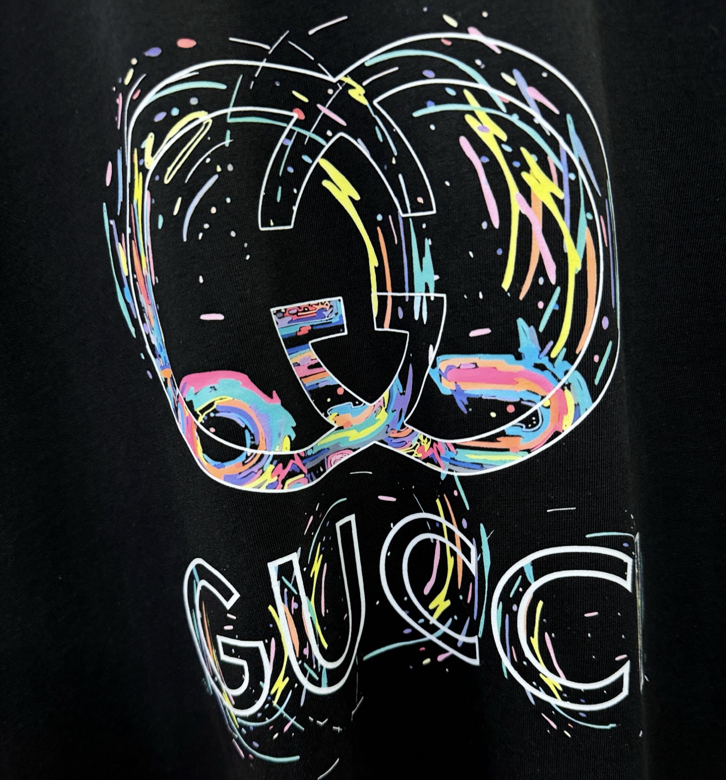 (最大可穿200斤) Gucci古奇 2026新款短袖T恤！男女同款！走秀图案时尚休闲短袖T恤衫！设计l