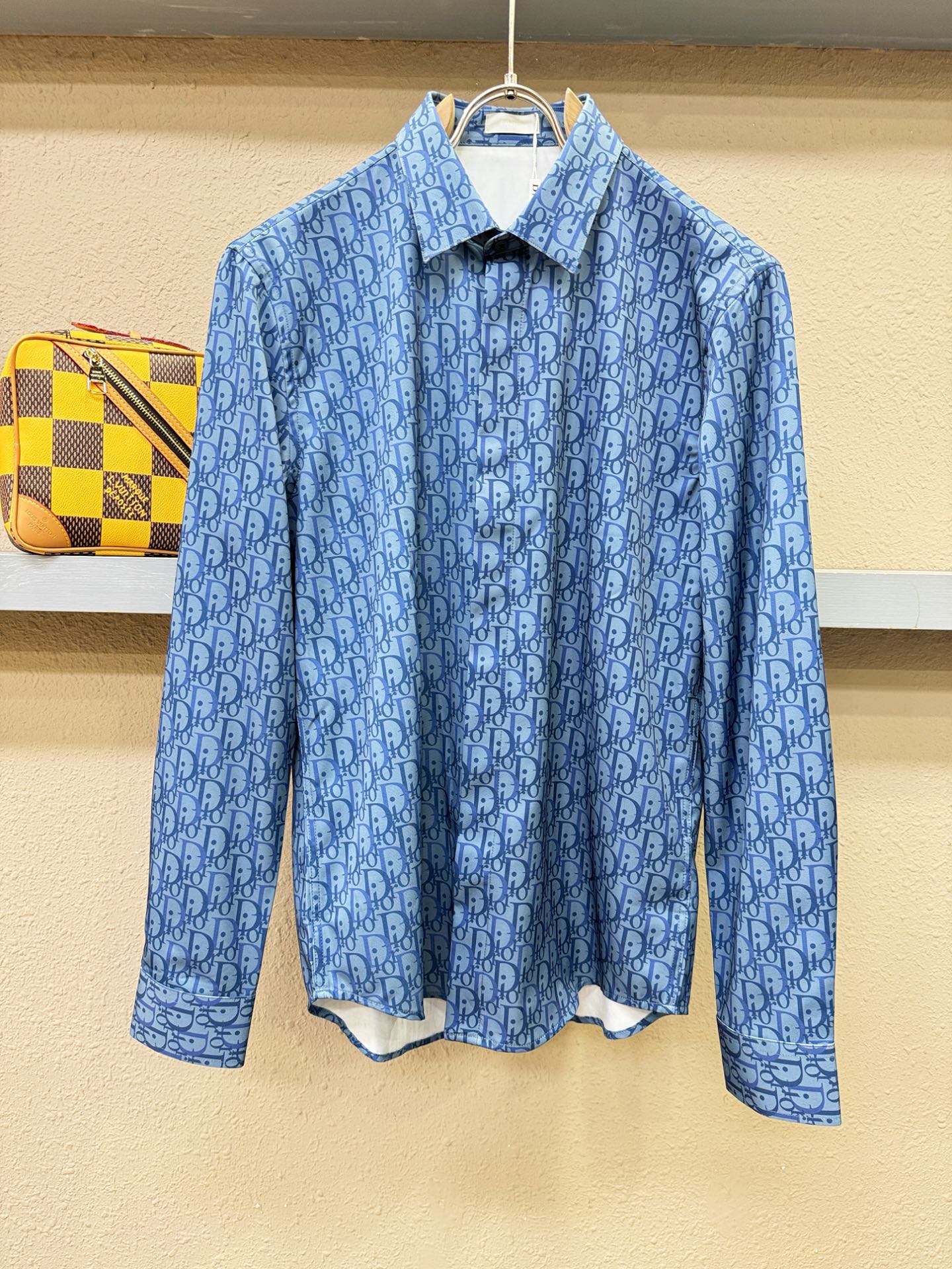 高定款(真丝面料升级 ) Dior迪奥 最大可穿190斤，新款真丝衬衫，男女同款，定制真丝面料，不抽丝！