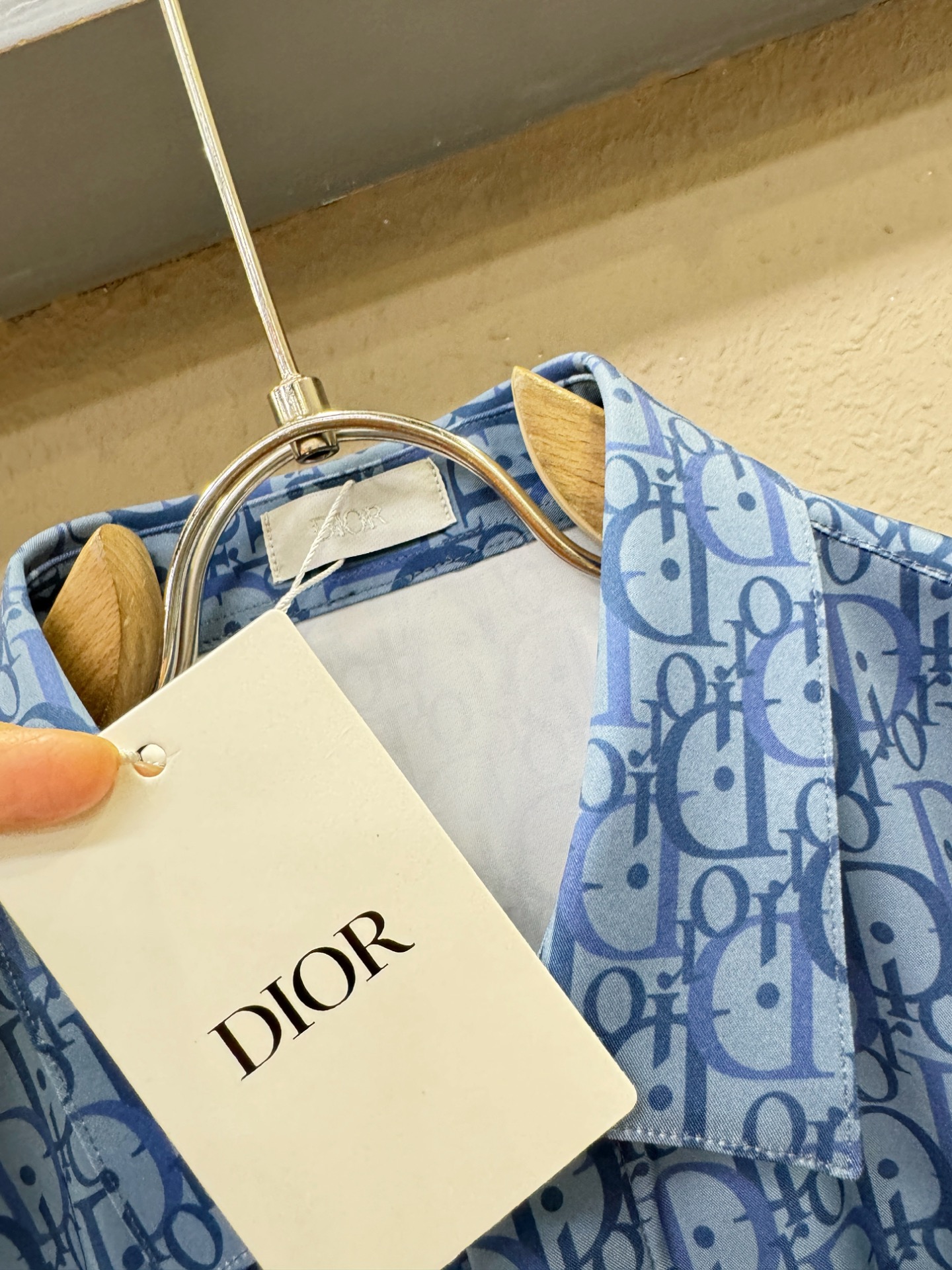 高定款(真丝面料升级 ) Dior迪奥 最大可穿190斤，新款真丝衬衫，男女同款，定制真丝面料，不抽丝！
