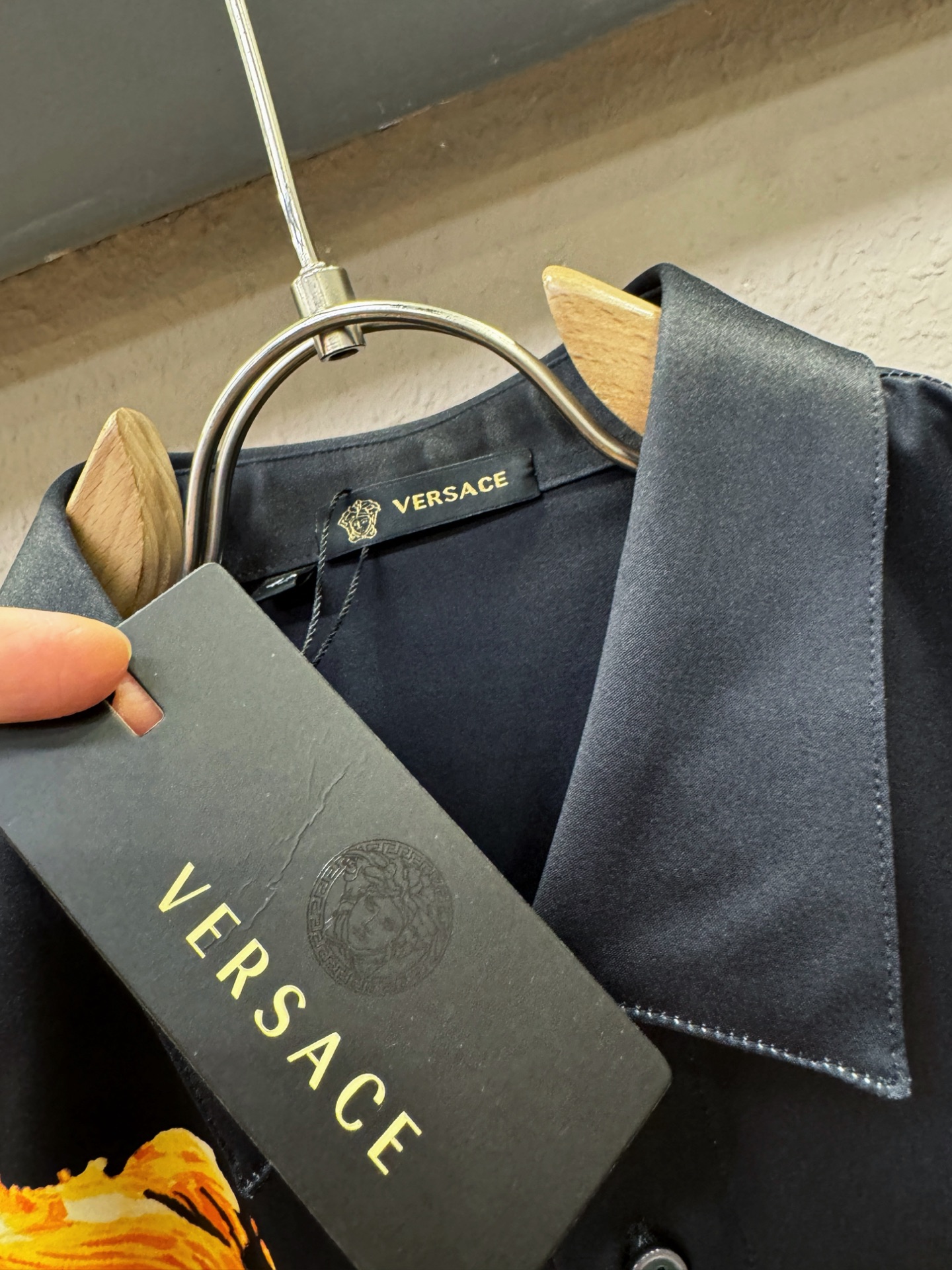 高定款(真丝面料升级 ) Versace 范思哲   最大可穿190斤，新款真丝衬衫，男女同款，定制真丝