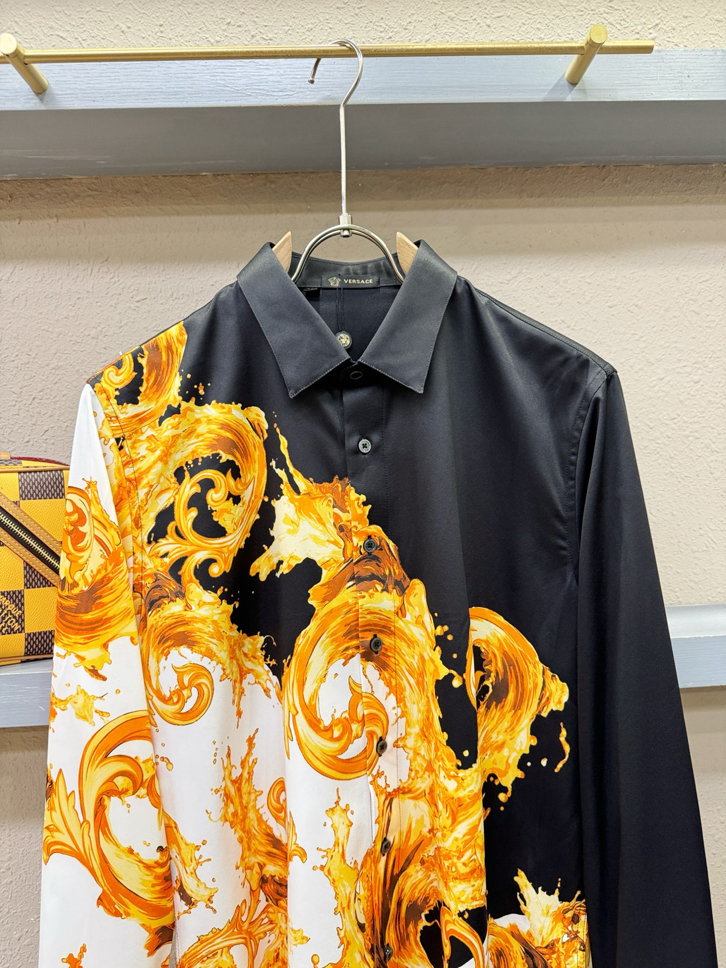 高定款(真丝面料升级 ) Versace 范思哲   最大可穿190斤，新款真丝衬衫，男女同款，定制真丝