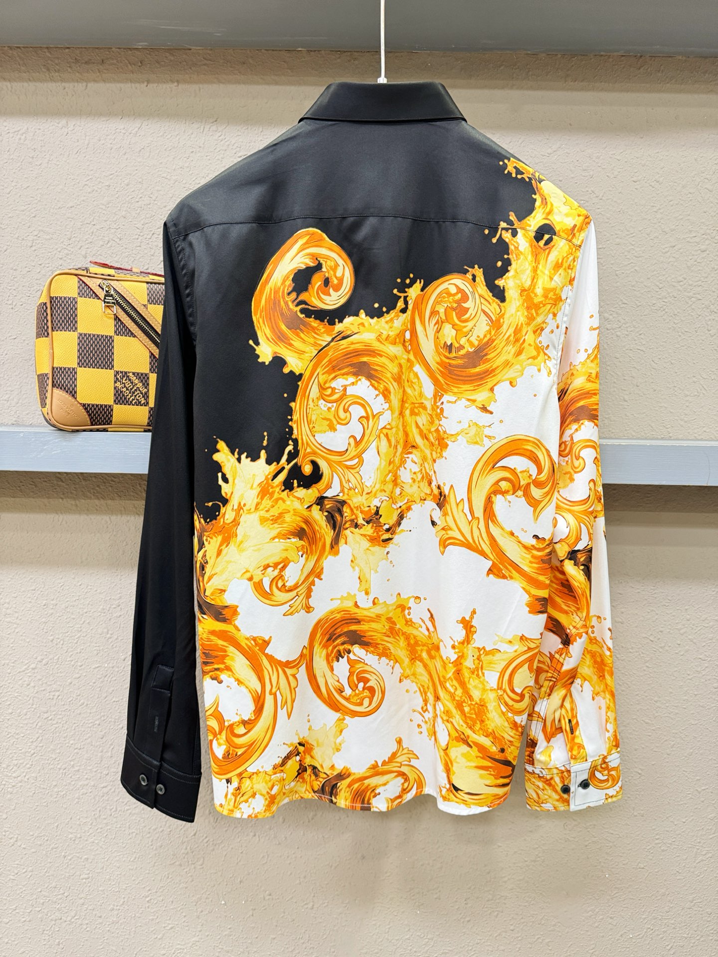 高定款(真丝面料升级 ) Versace 范思哲   最大可穿190斤，新款真丝衬衫，男女同款，定制真丝