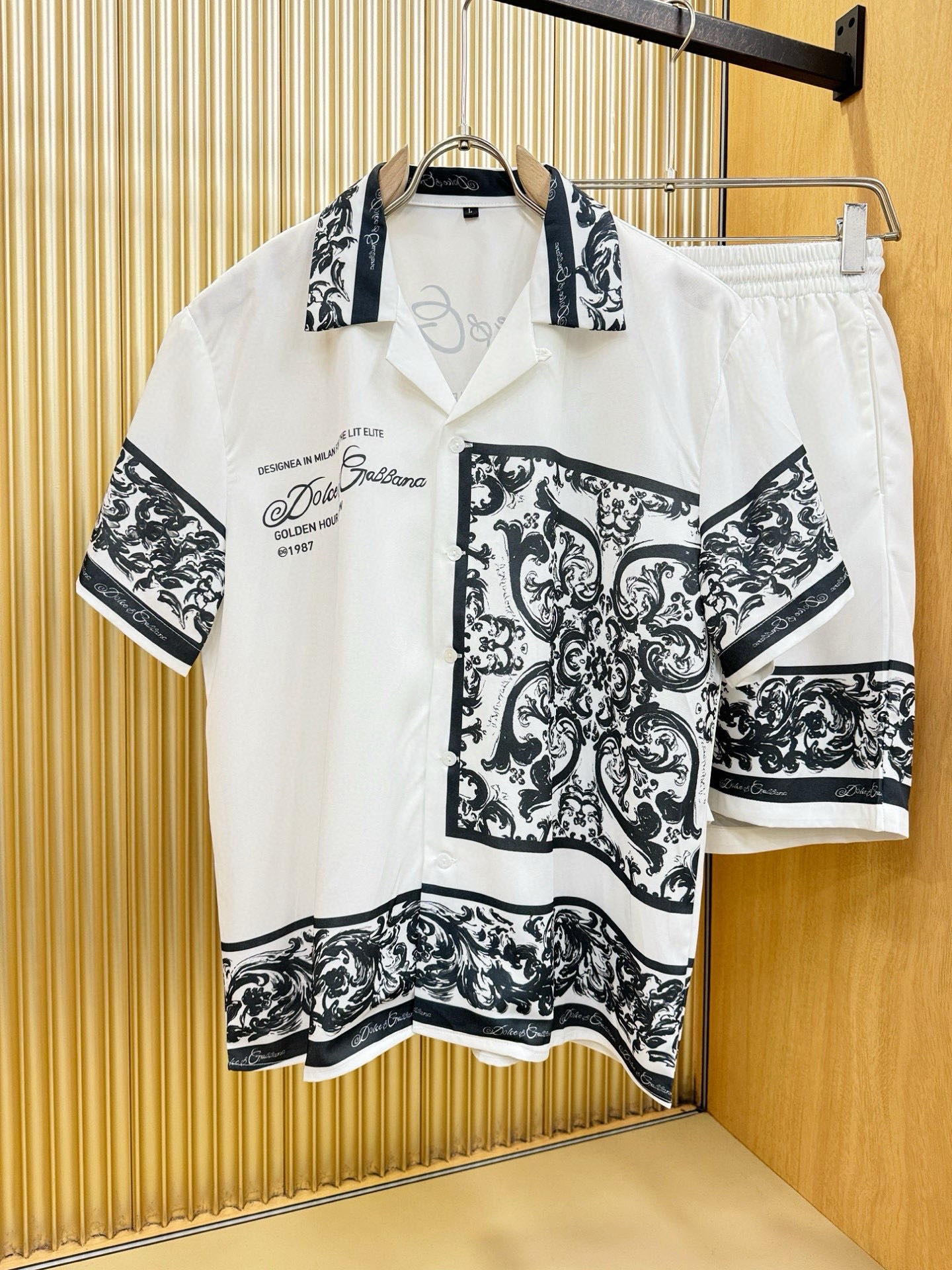 高定款(真丝面料升级 ) Versace 范思哲 最大可穿250斤，新款真丝套装，男女同款家居服套装，定