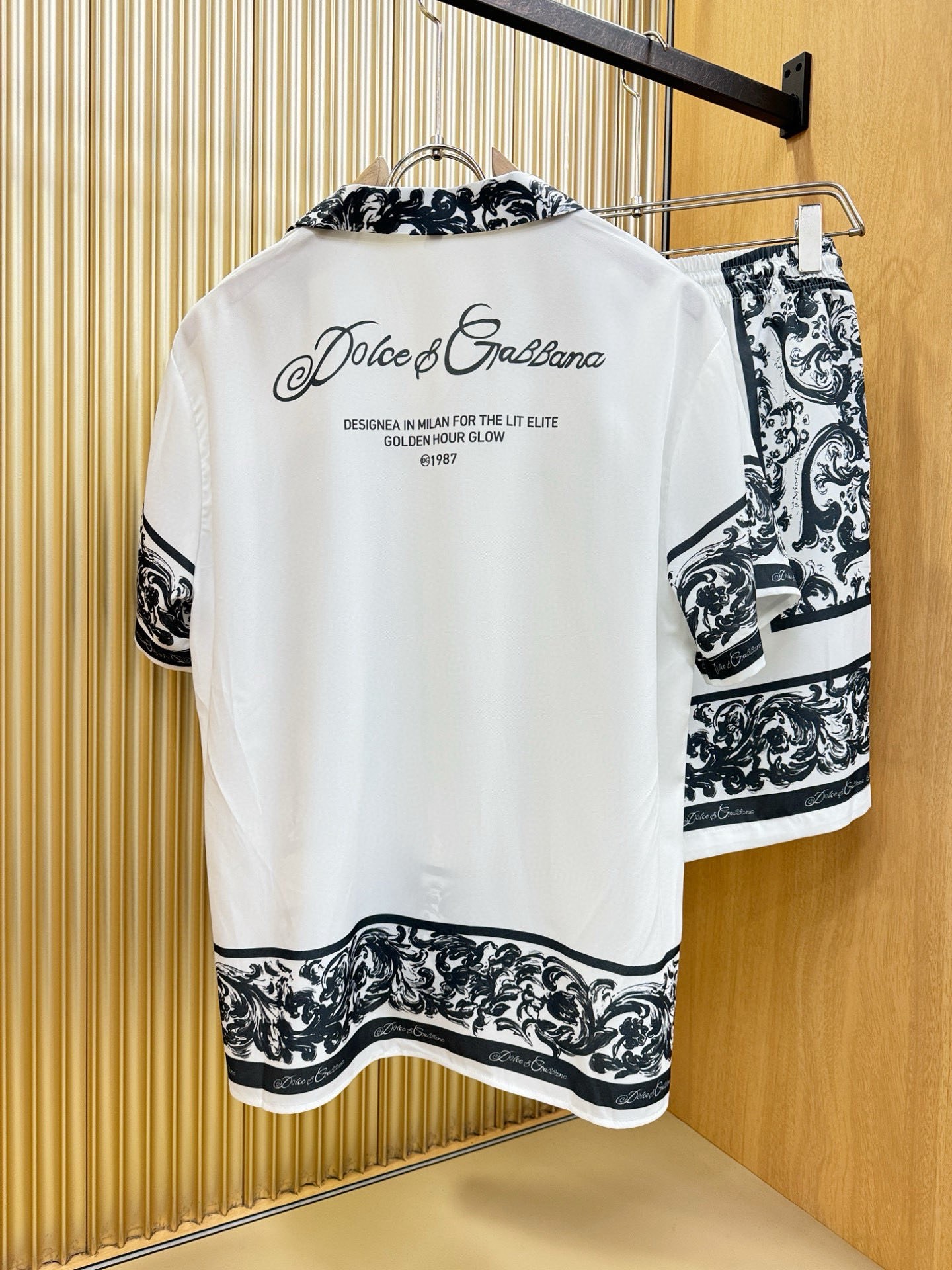 高定款(真丝面料升级 ) Versace 范思哲 最大可穿250斤，新款真丝套装，男女同款家居服套装，定