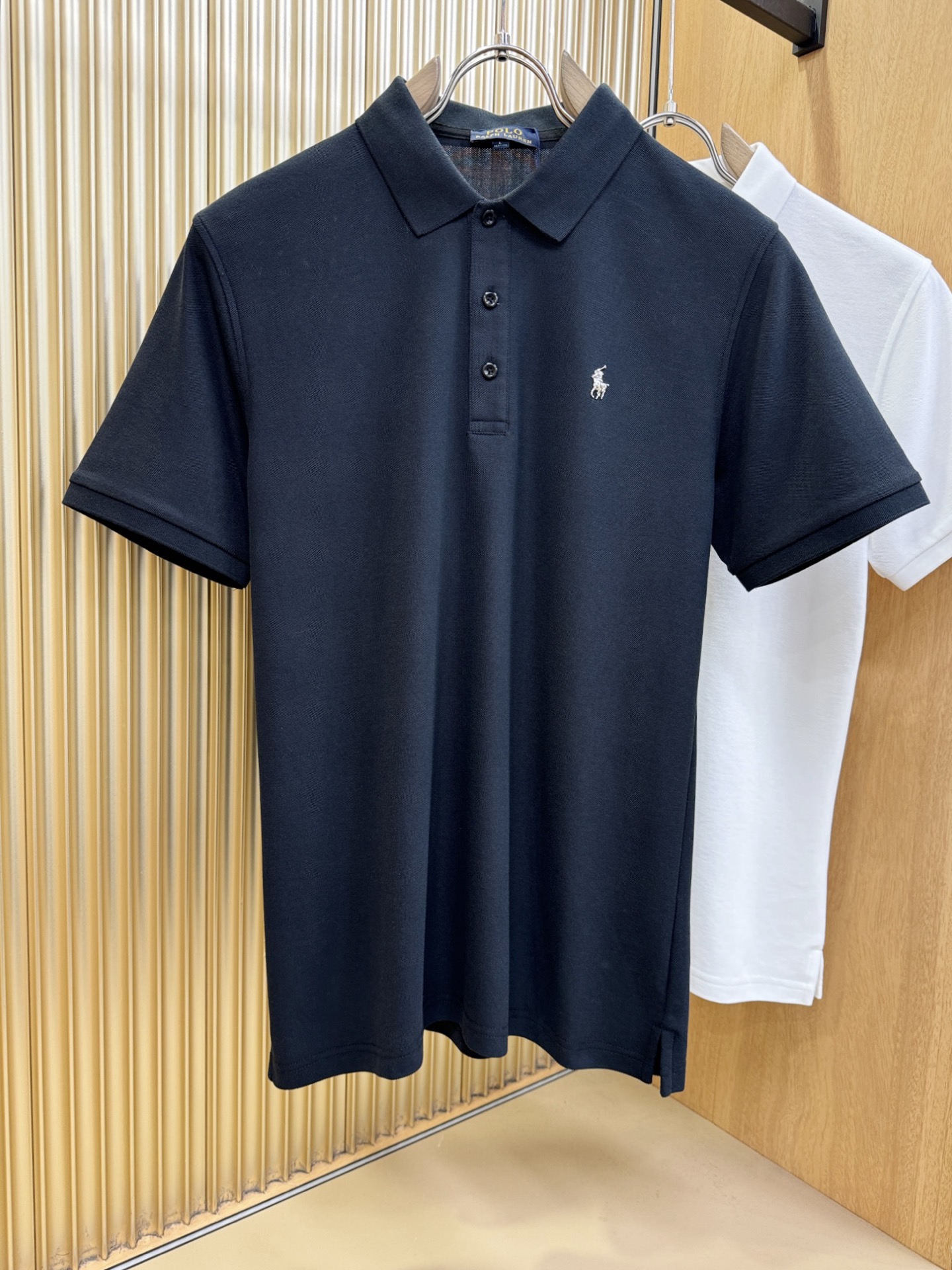 POLO 2026春夏新款首发专柜最新款翻领短袖，丝光珠地棉面料，高端订制 设计前卫时尚！品牌logo重工艺设计 手感柔