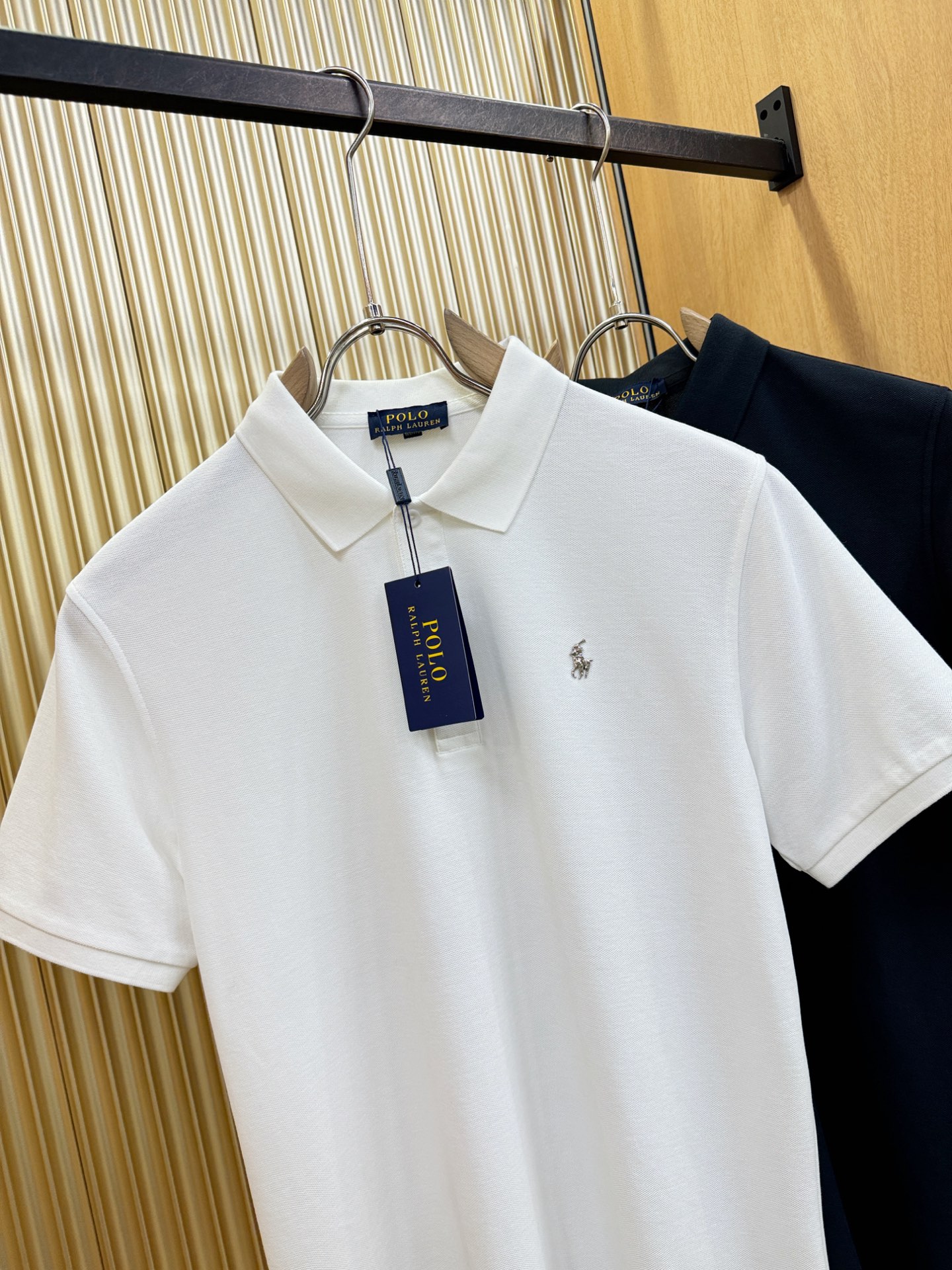 POLO 2026春夏新款首发专柜最新款翻领短袖，丝光珠地棉面料，高端订制 设计前卫时尚！品牌logo重工艺设计 手感柔