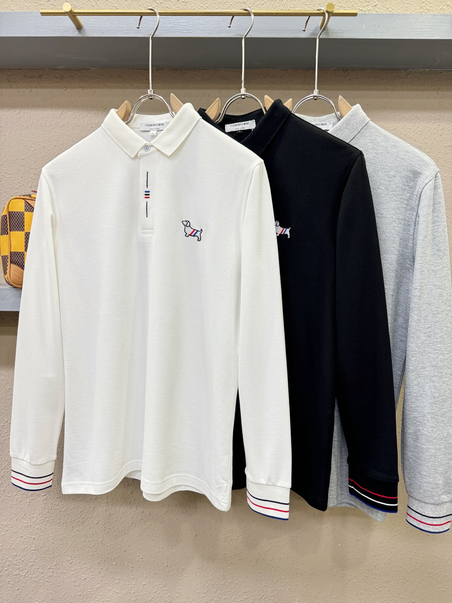 TB 2026秋季新品，官网同步 经典大气百搭Polo领长袖T恤，顶级原版面料，质感细腻 超柔软亲肤触感！奢华高贵 翻领