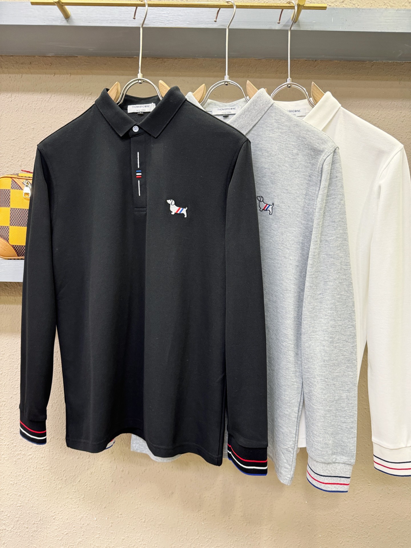 TB 2026秋季新品，官网同步 经典大气百搭Polo领长袖T恤，顶级原版面料，质感细腻 超柔软亲肤触感！奢华高贵 翻领