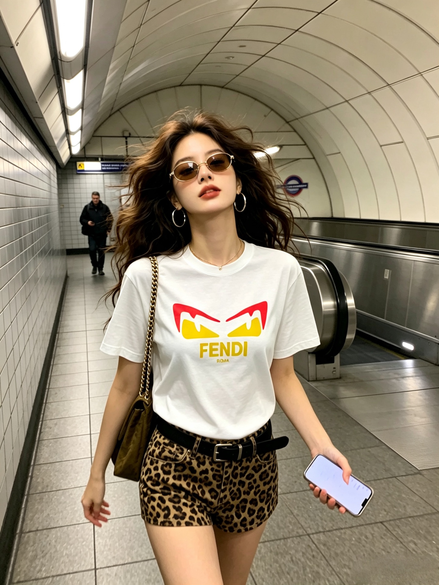 FENDI芬迪 2026新款短袖T恤!男女同款!走秀图案时尚休闲短袖T恤衫!设计logo设计!极具设计精选客供面料,手 FENDI芬迪 2026新款短袖T恤!男女同款!走秀图案时尚休闲短袖T恤衫!设计logo设计!极具设计精选客供面料,手