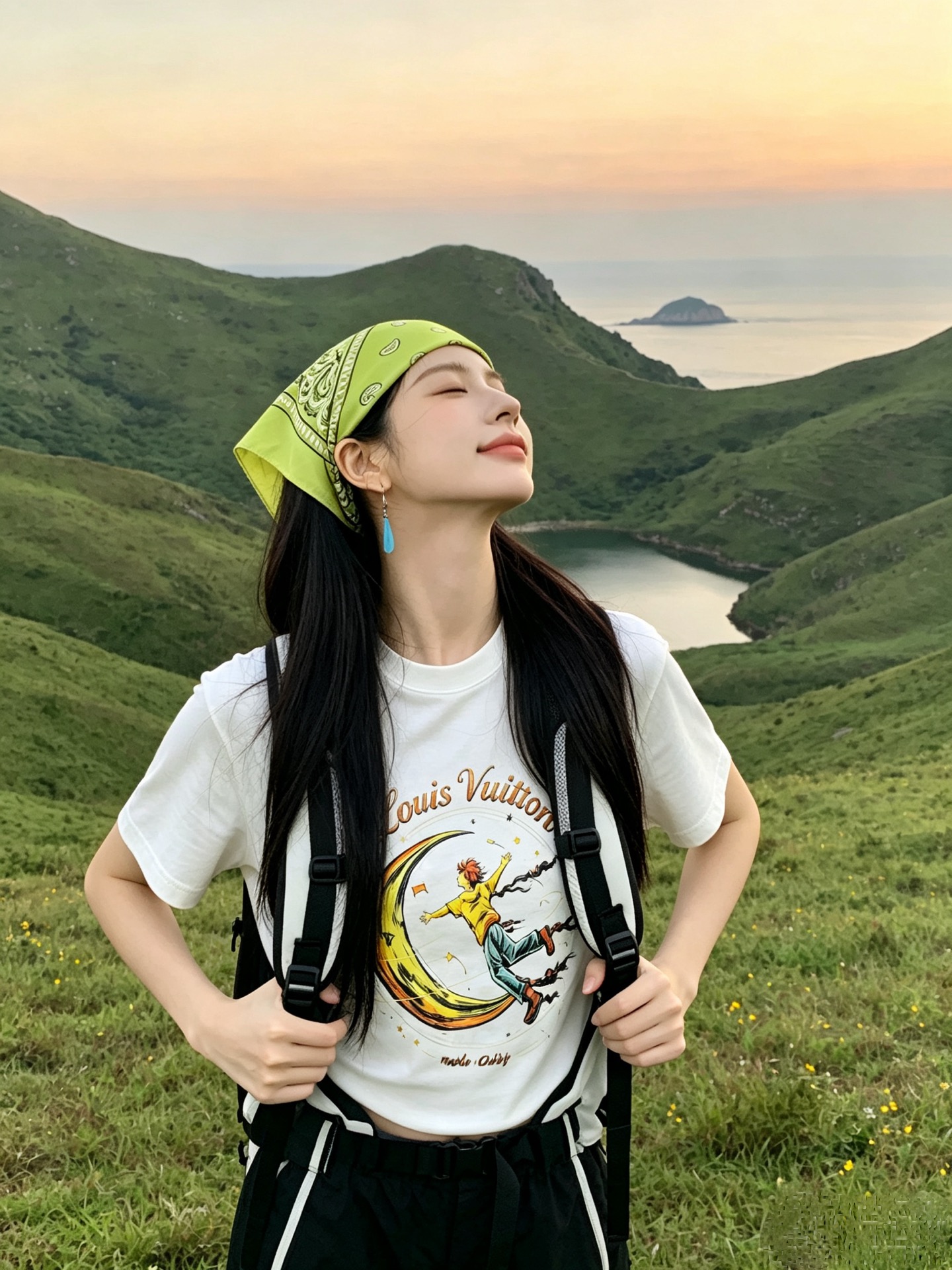 LV路易威登 2026新款短袖T恤！男女同款！走秀图案时尚休闲短袖T恤衫！设计logo设计！极具设计精选客供面料，手感柔