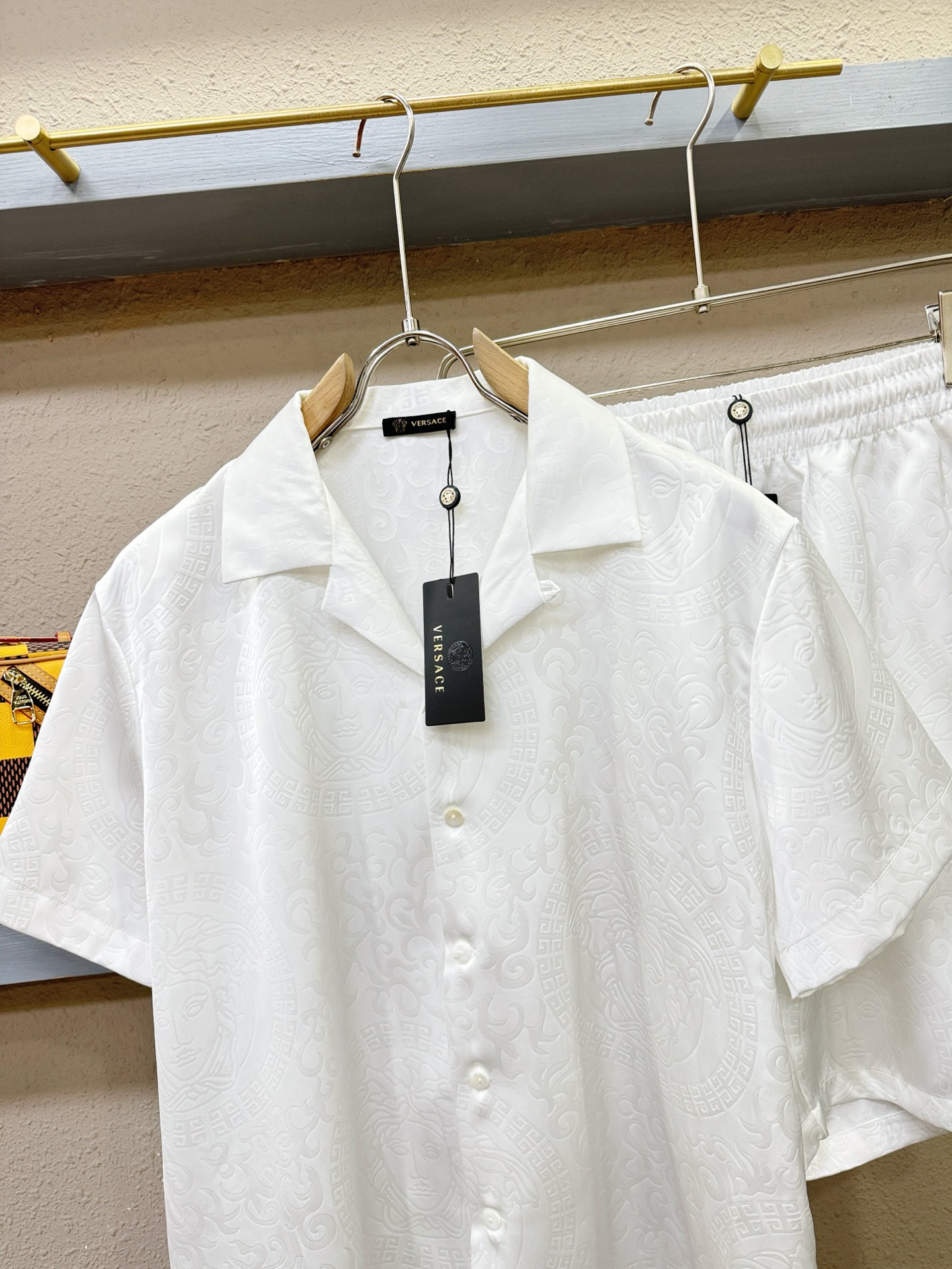 高定款(真丝面料升级 ) Versace 范思哲最大可穿250斤，新款真丝套装，男女同款家居服套装，定制真丝面料，不抽丝