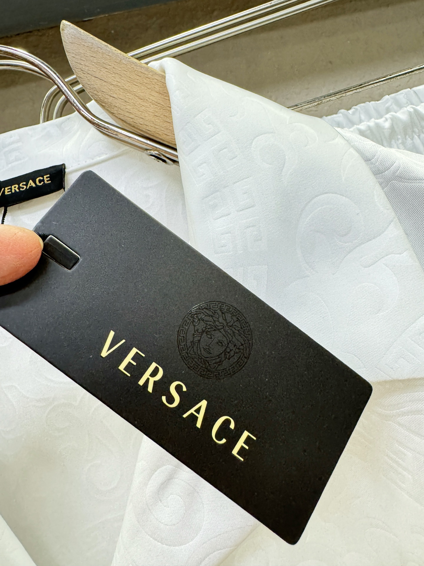 高定款(真丝面料升级 ) Versace 范思哲最大可穿250斤，新款真丝套装，男女同款家居服套装，定制真丝面料，不抽丝