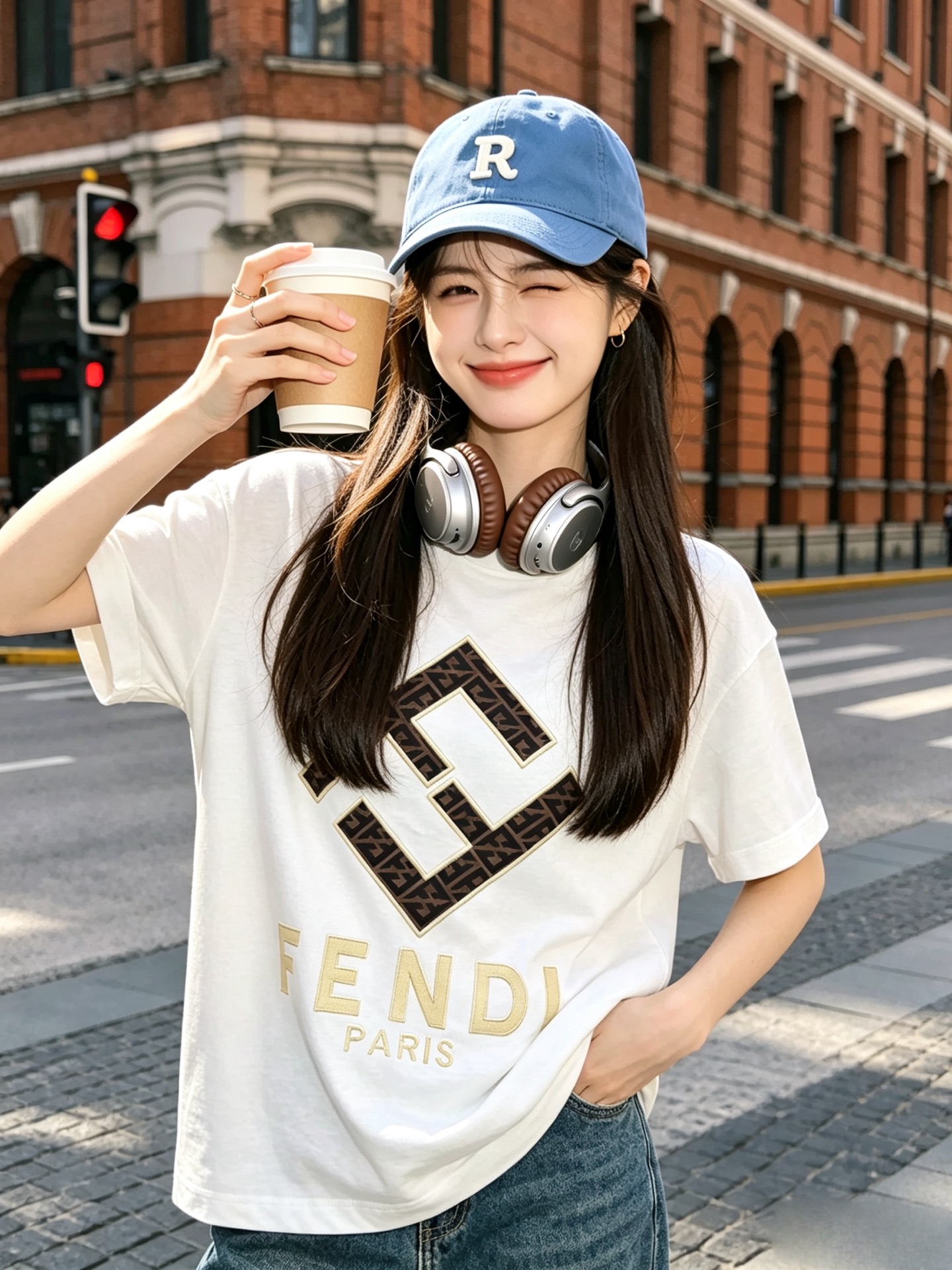 FENDI芬迪 2026新款短袖T恤!男女同款!走秀图案时尚休闲短袖T恤衫!设计logo设计!极具设计精选客供面料,手感 FENDI芬迪 2026新款短袖T恤!男女同款!走秀图案时尚休闲短袖T恤衫!设计logo设计!极具设计精选客供面料,手感
