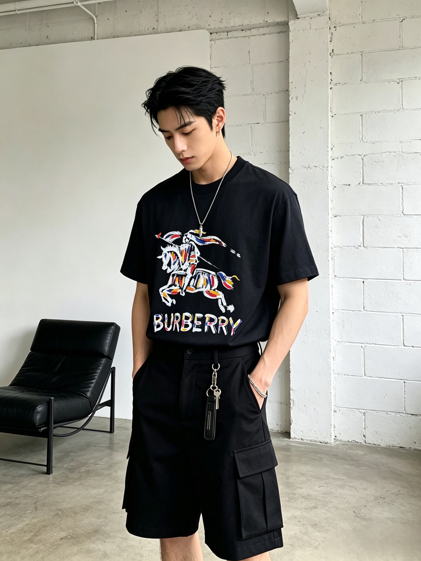BURBERRY巴宝莉 2026新款短袖T恤!男女同款!走秀图案时尚休闲短袖T恤衫!设计logo设计!极具设计精选客供面 BURBERRY巴宝莉 2026新款短袖T恤!男女同款!走秀图案时尚休闲短袖T恤衫!设计logo设计!极具设计精选客供面