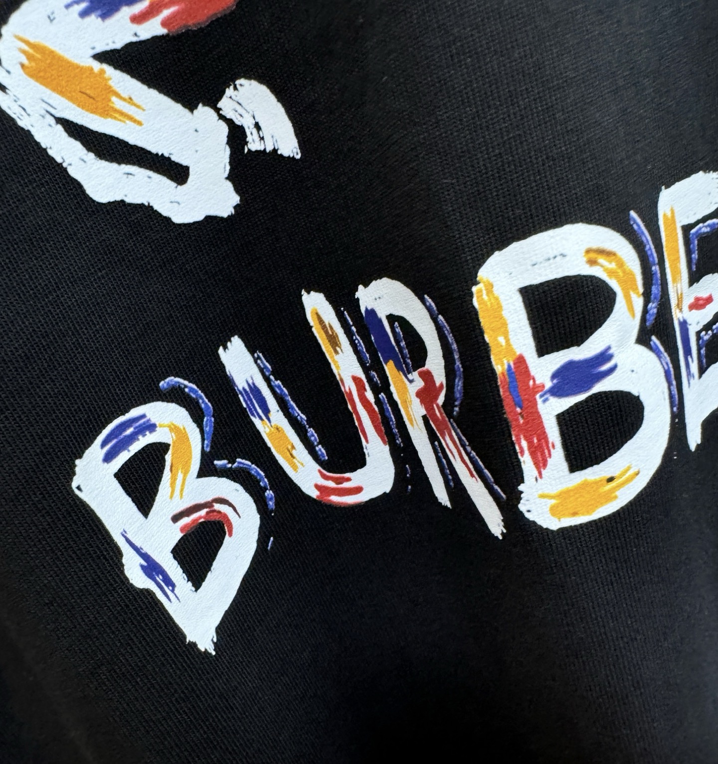 BURBERRY巴宝莉 2026新款短袖T恤！男女同款！走秀图案时尚休闲短袖T恤衫！设计logo设计！极具设计精选客供面