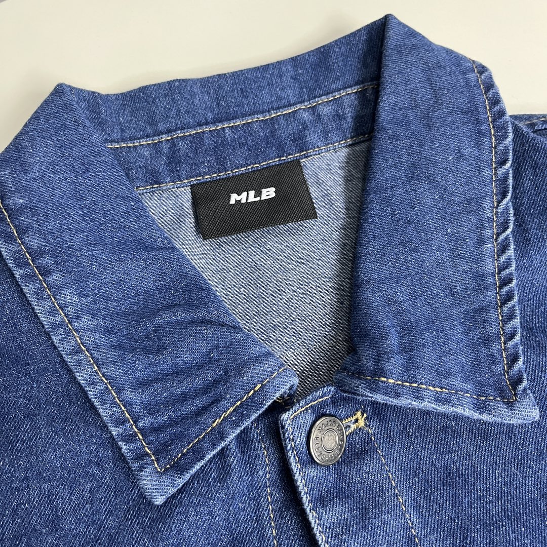 New MLB Cowboy Shirts: Retro-style Embroidered Coats in Pink and Blue. - 图片 6