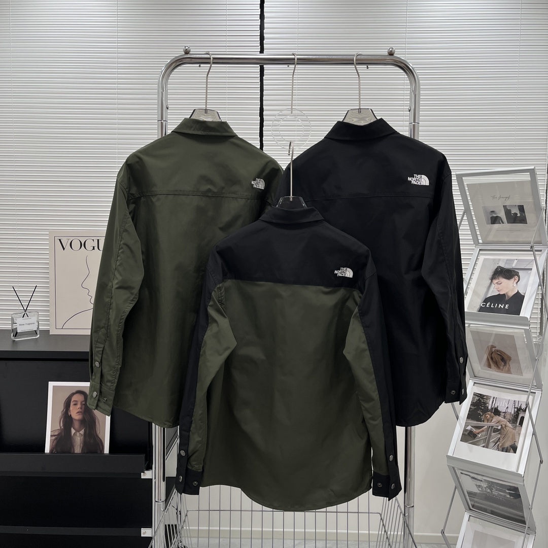Product Summary: North Face L/S Nuptse Shirt in Green and Black, Various Sizes. - 图片 5
