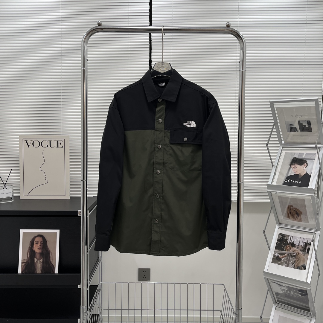 Product Summary: North Face L/S Nuptse Shirt in Green and Black, Various Sizes. - 图片 4