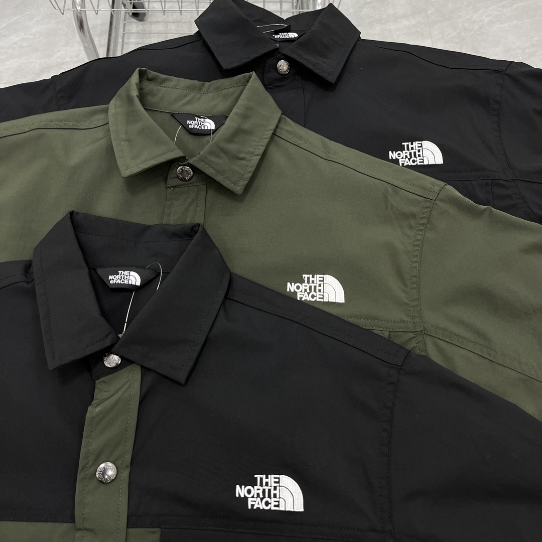 Product Summary: North Face L/S Nuptse Shirt in Green and Black, Various Sizes. - 图片 6