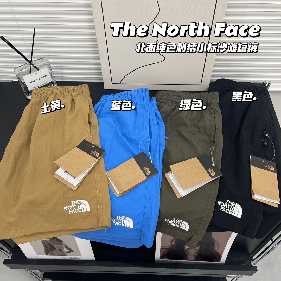 TNF Couple Embroidery Dry Shorts: Waterproof, Comfortable, Stylish. Sizes and Colors Available. - 图片 1