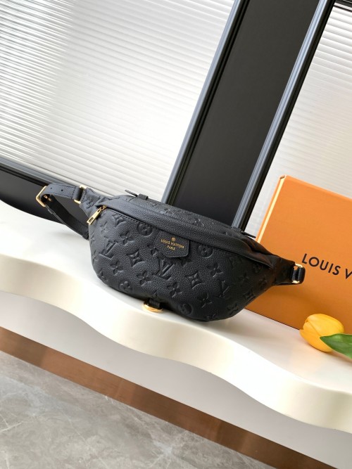 Louis Vuitton Bumbag Monogram Empreinte Leather Bum Bag Crossbody M44812 Black 1 Louis Vuitton Bumbag Monogram Empreinte Leather Bum Bag Crossbody M44812 Black