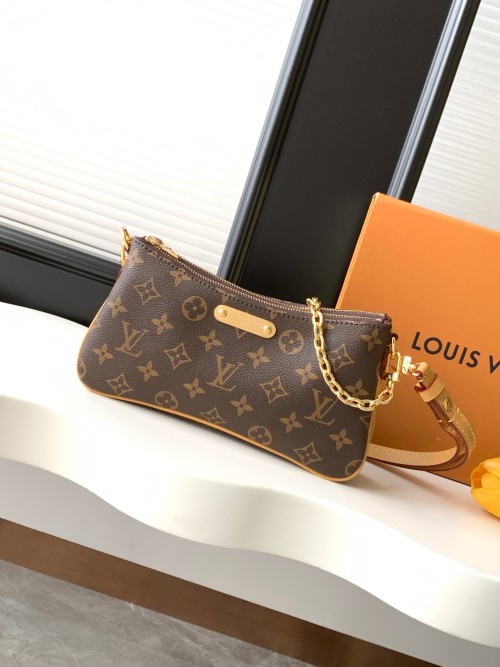 Louis Vuitton Liv Pochette Monogram Canvas Bag with Chain - M83008