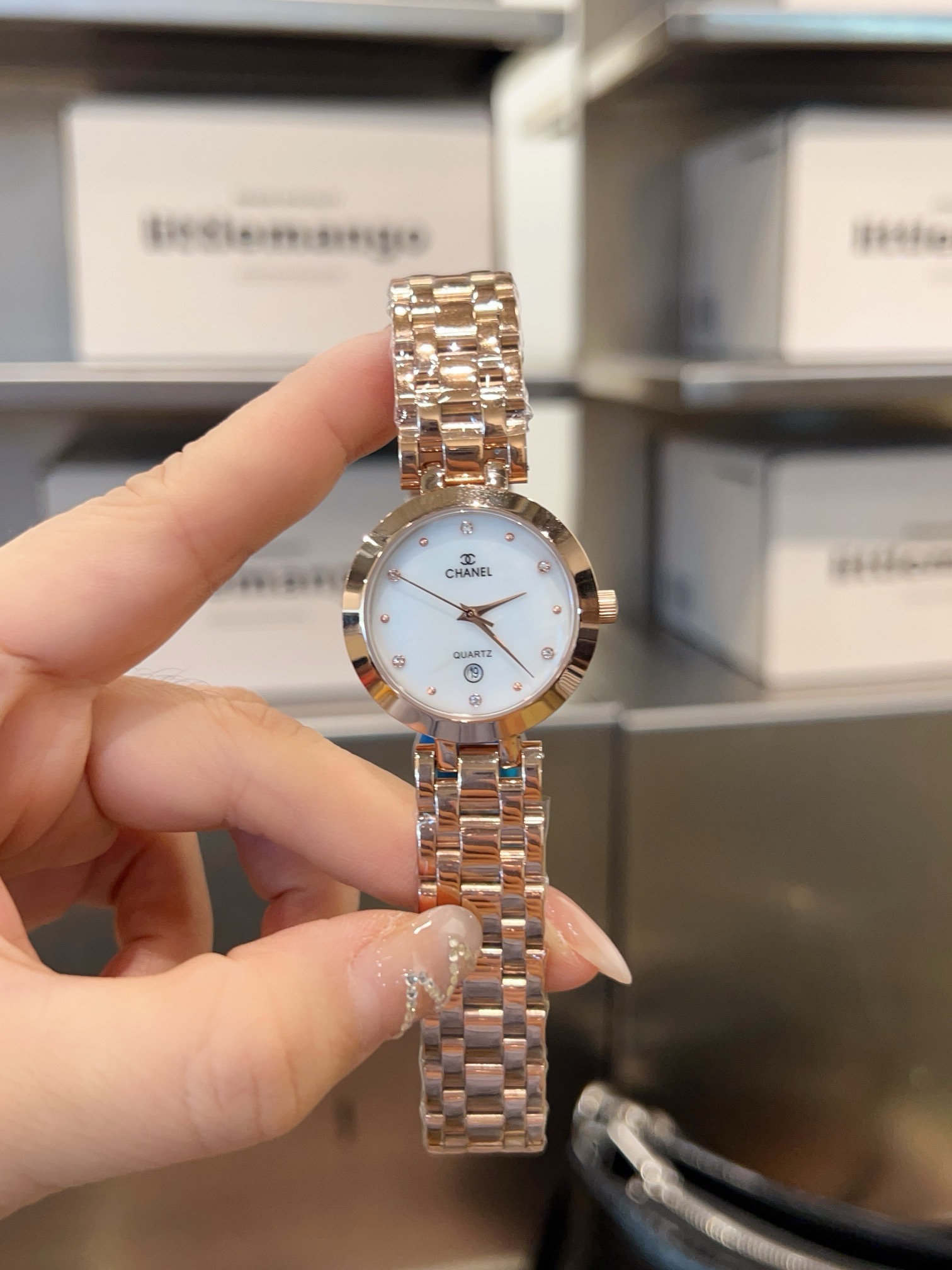 Chanel J12 28mm silver case and bracelet with white dial 28mm Women's Quartz