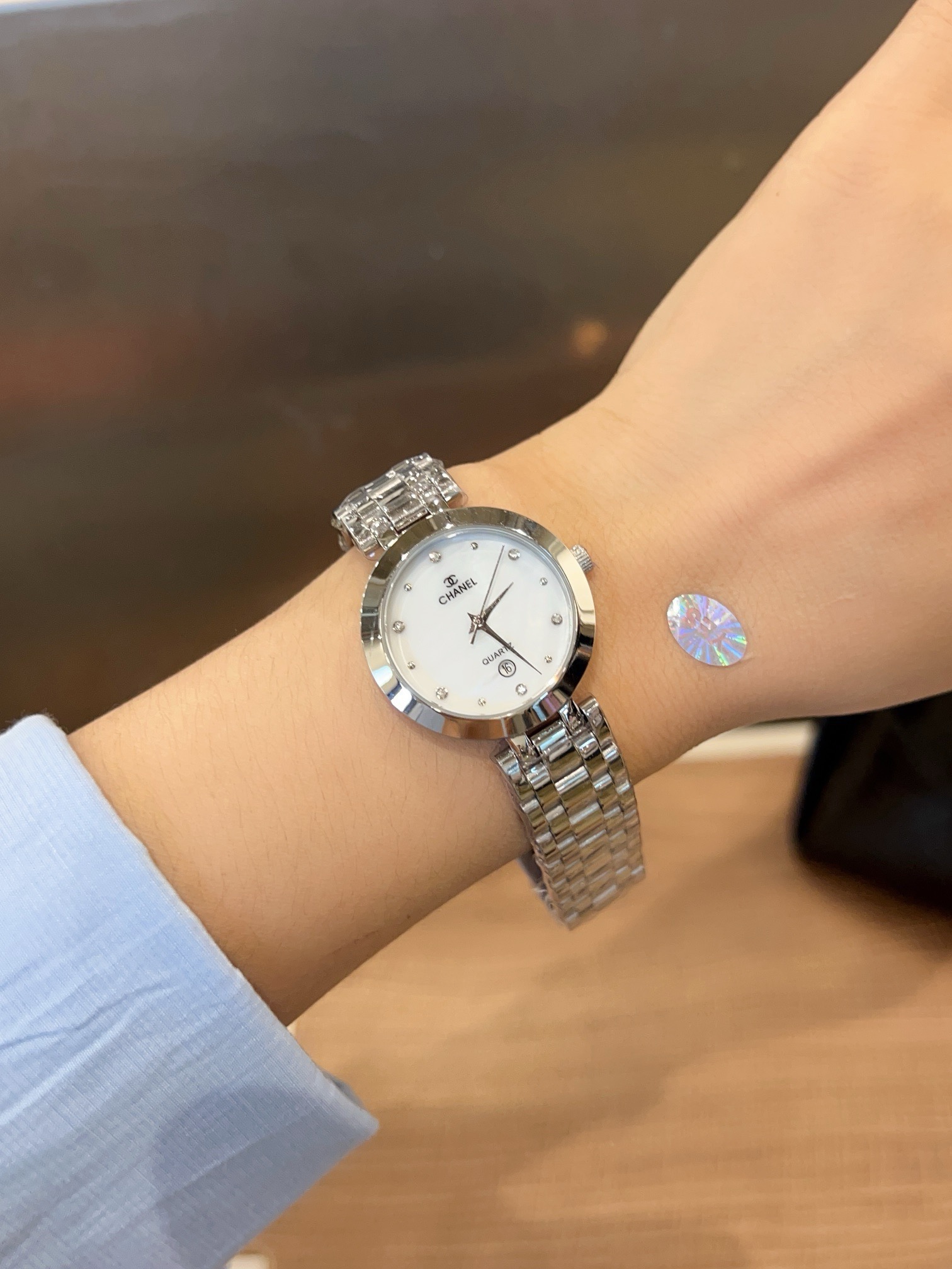 Chanel J12 28mm silver case and bracelet with white dial 28mm Women's Quartz