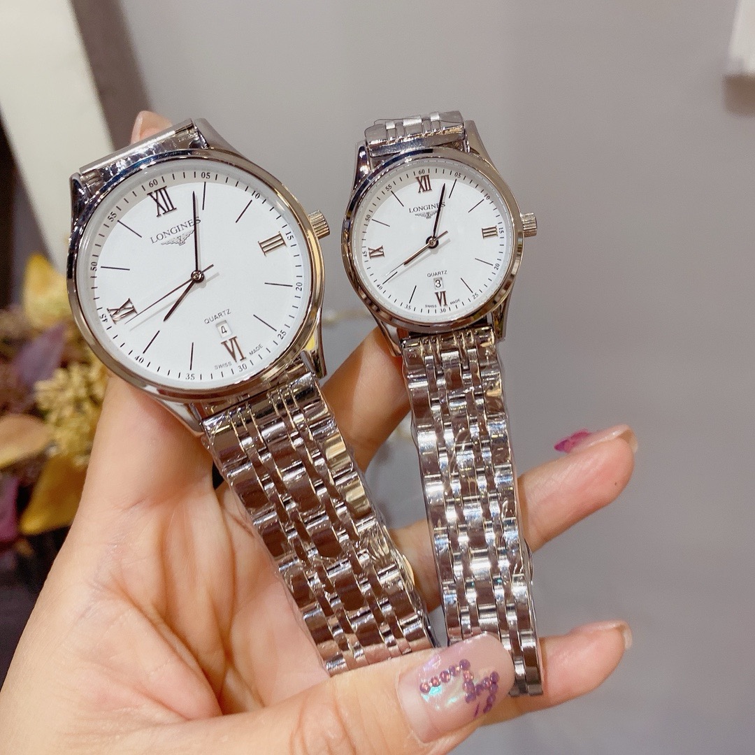 Longines La Grande Classique de Longines rose gold-tone case, white dial, rose gold-tone bracelet 40mm Men's Quartz
