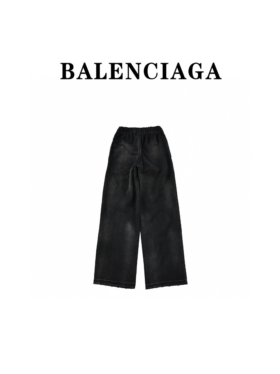 Balenciaga/巴黎世家 BLCG23ss重工洗水扎染炒雪花可乐刺绣阔腿长裤