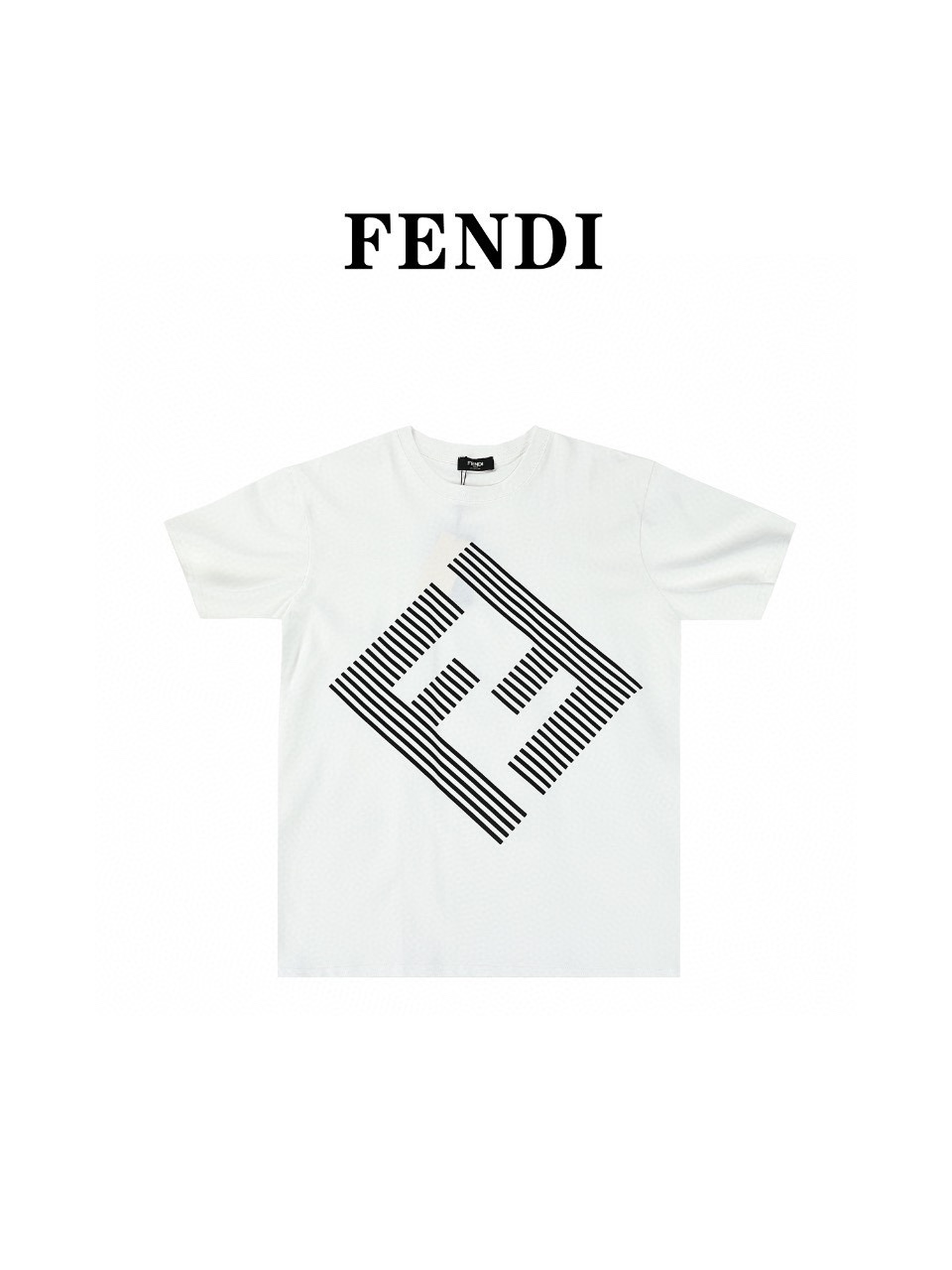 Fendi/芬迪24ss新款双F字母印花短袖T恤