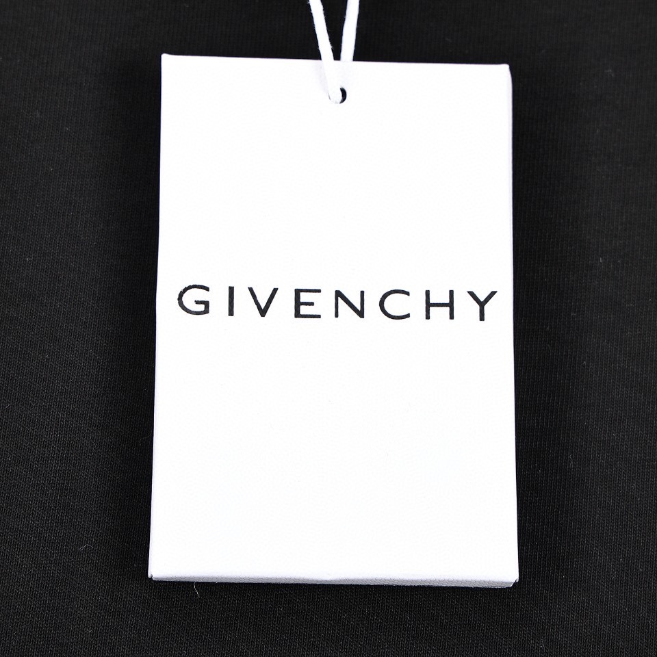 Givenchy/纪梵希24ss新款领口羽毛标志短袖T恤