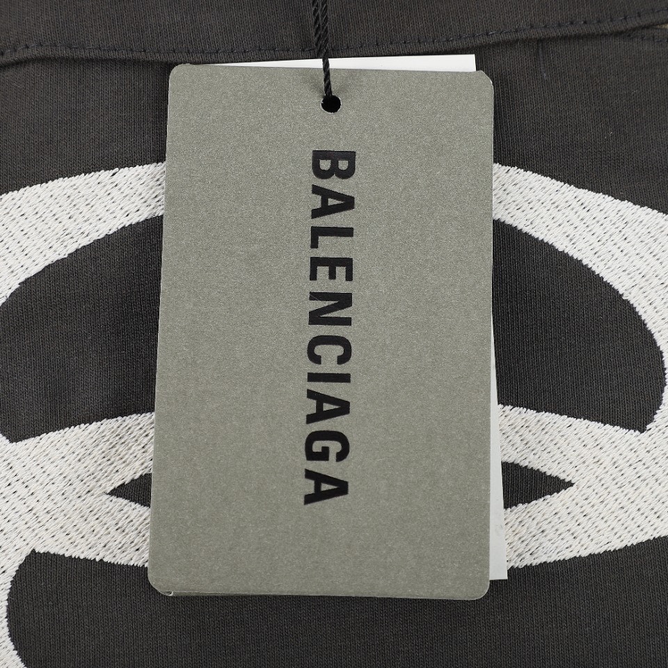 Balenciaga 巴黎世家 24SS 废土双环拼接短袖T恤