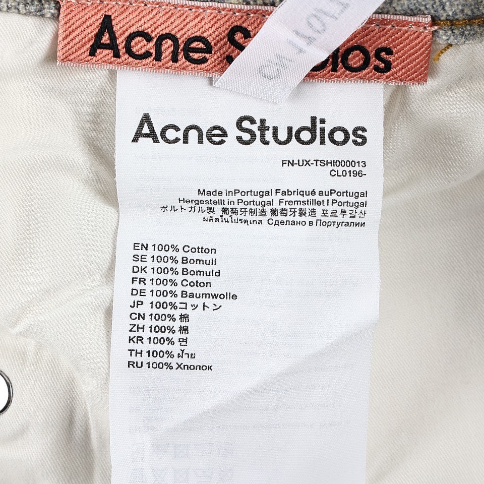 Acne Studios 24SS 3D打印牛仔短裤