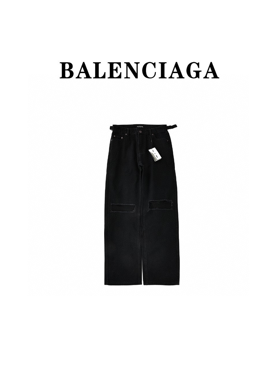 Balenciaga 巴黎世家 BLCG24SS 刀割破洞牛仔长裤