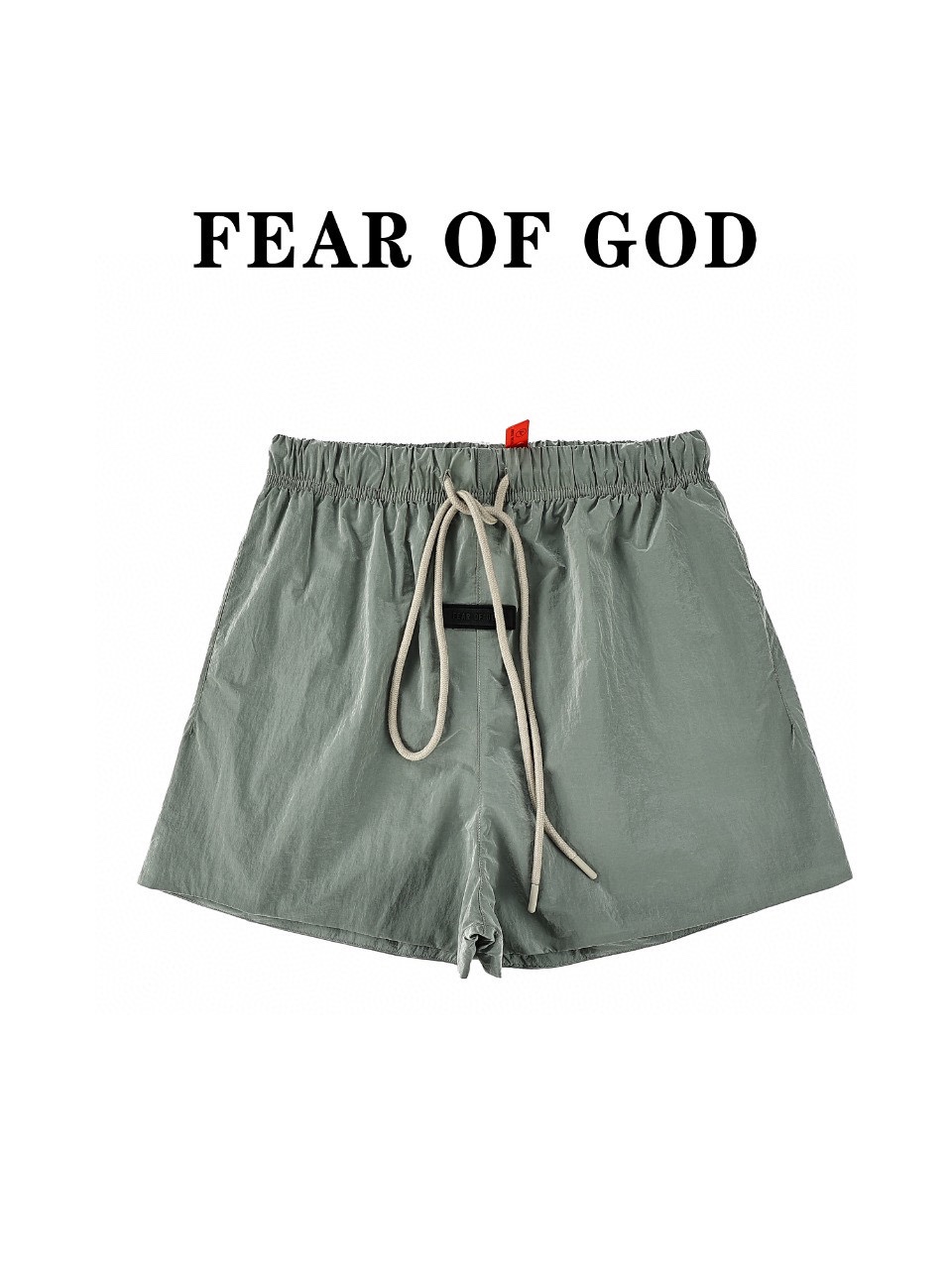 FOG FEAR OF GOD顶级独家版本FOG ESSENTIAS 新款机能金属尼龙梭织短裤