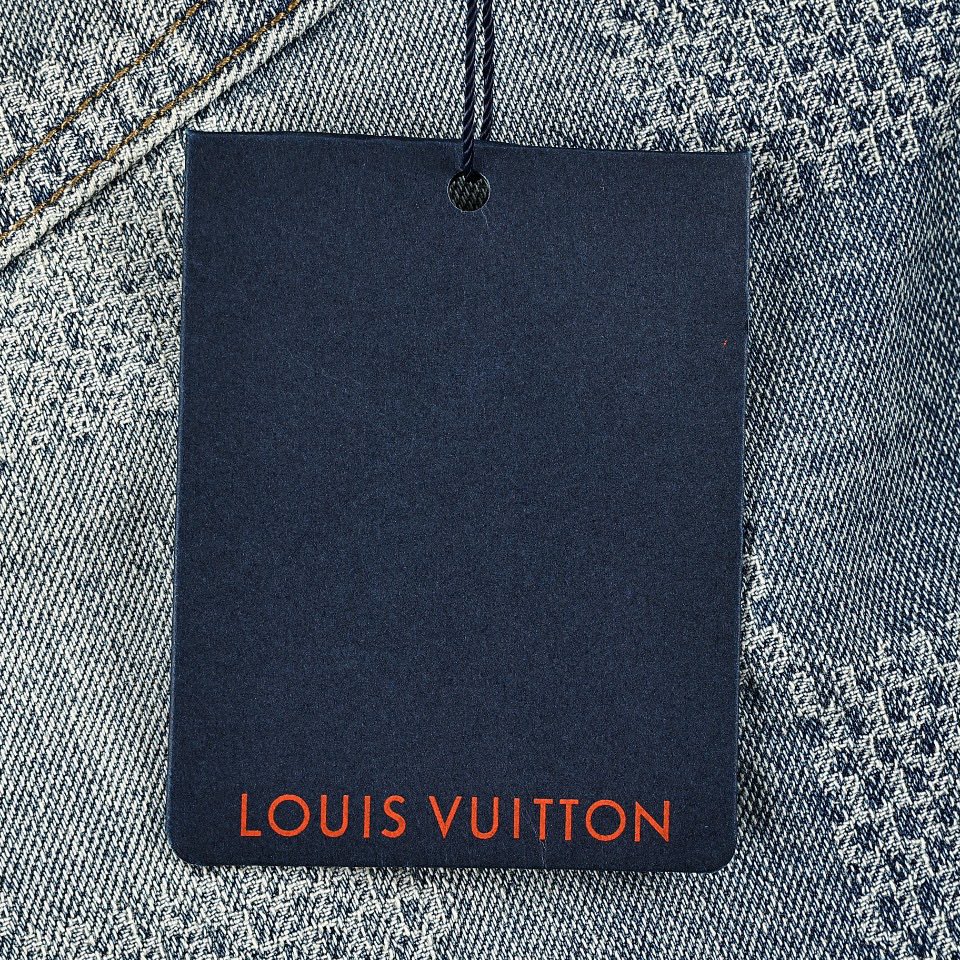 LOUIS VUITTON路易威登 LV DAMIER 棋盘格牛仔短裤