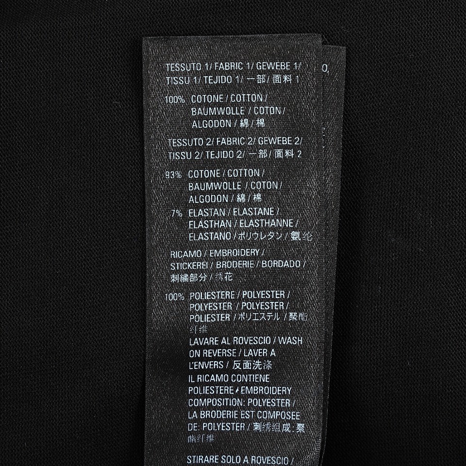 高版本290克) Balenciga/巴黎世家BCLG 23ss 泥染做旧金属梵文长袖T恤